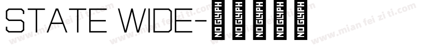 State Wide字体转换